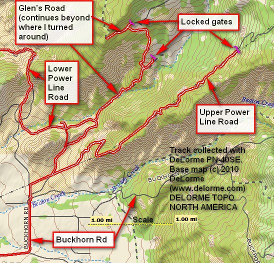 Montrose Colorado various Powerline Roads