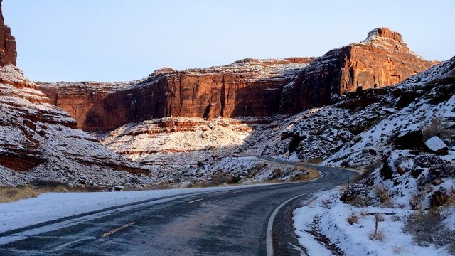 Moab, Utah Highway 128, looking east